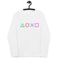 Unisex organic raglan sweatshirt